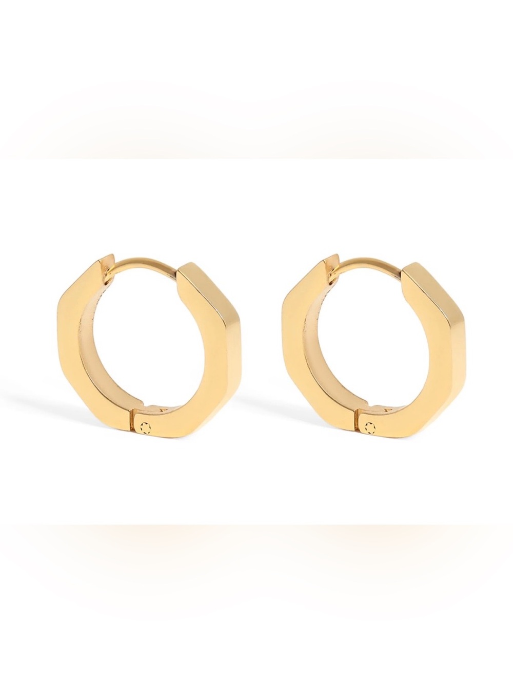 $28.00- 14k Gold Filled Geometric Huggie Hoop Earrings
